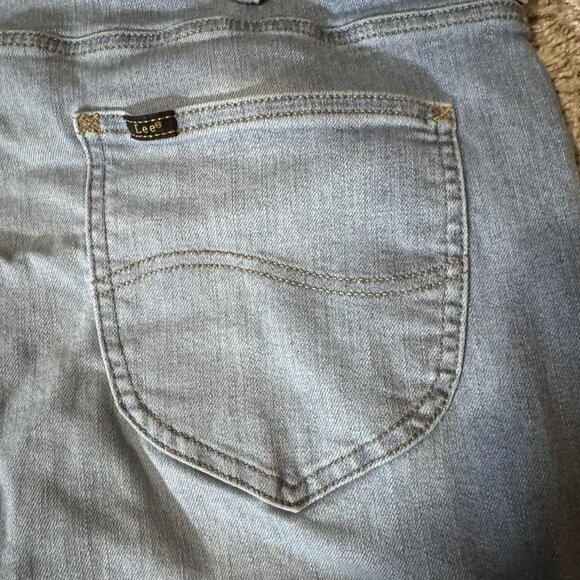 Lee Extreme Motion Jeans Mens 40x29 Light Blue Slim Fit Straight Stretch Denim - Picture 7 of 8